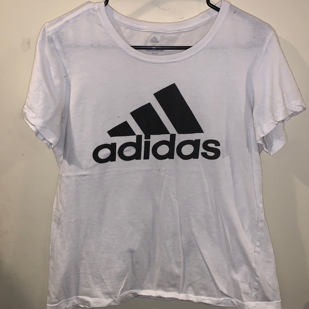 White adidas t-shirt